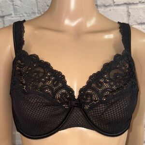 Lace Underwire Bra - Classic Black